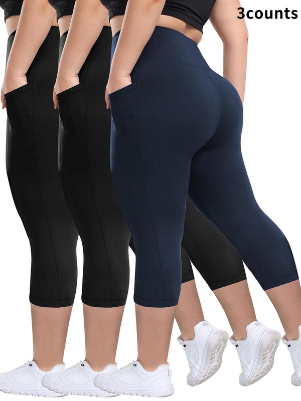 Comfortable 3-Pack Yoga Capris