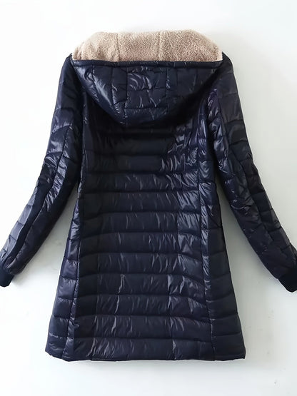 Warm Lightweight Fleece Puffer Coat