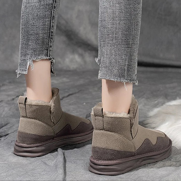 Warm Waterproof Mid Calf Winter Boots for Women