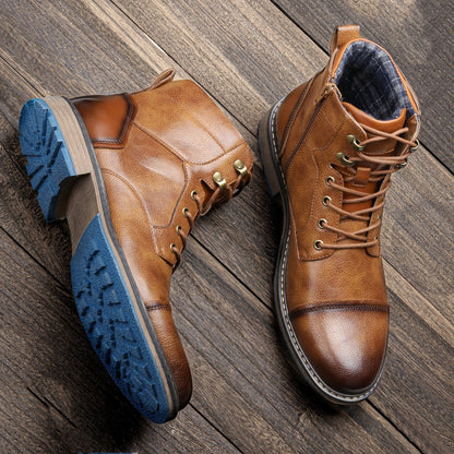 Waterproof Leather Hiking Boots Men - OutfitLondon