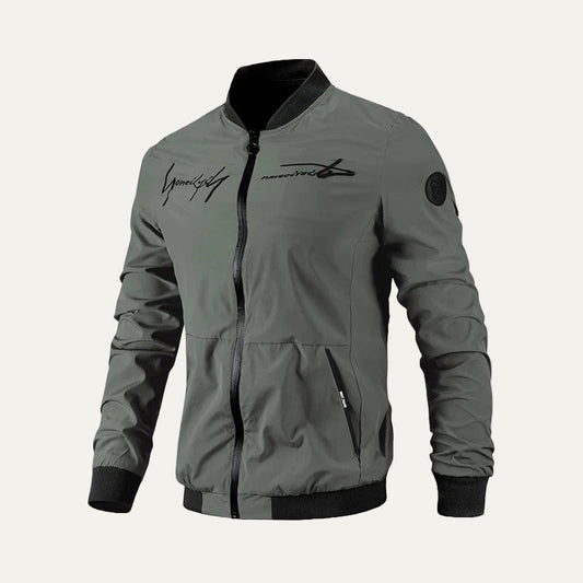 Men's Stylish Printed Zipper Bomber Jacket - OutfitLondon