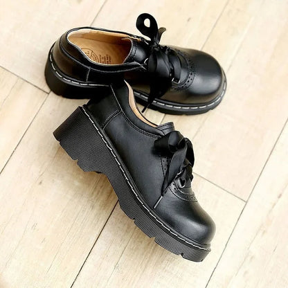 Classic Ladies Lace Up Oxford Shoes