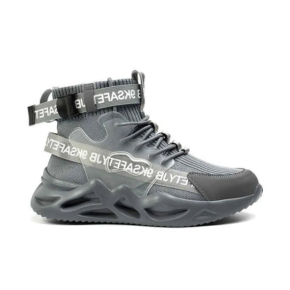 Men Work Boots Anti-puncture Safety Shoes Steel Toe Boots Slip Resistant Shoes