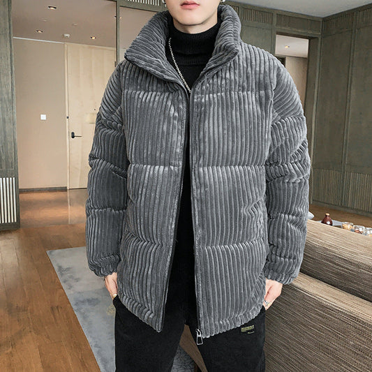 Men's Casual Corduroy Puffer Jacket