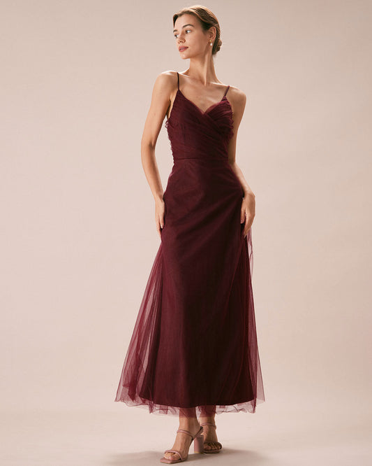 Flowy V Neck Sleeveless Maxi Dress - OutfitLondon