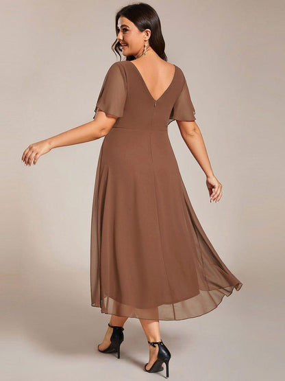 Daisy | A-Line V Neck High-Low Wedding Guest Dress