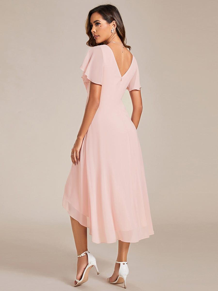 Daisy | A-Line V Neck High-Low Wedding Guest Dress