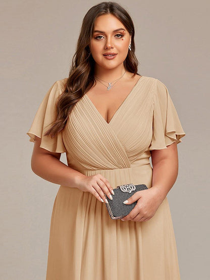 Daisy | A-Line V Neck High-Low Wedding Guest Dress