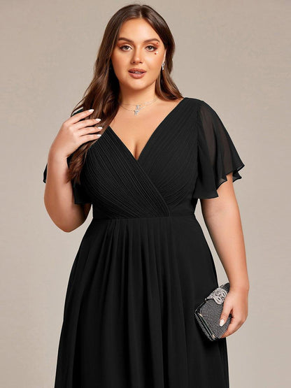 Daisy | A-Line V Neck High-Low Wedding Guest Dress