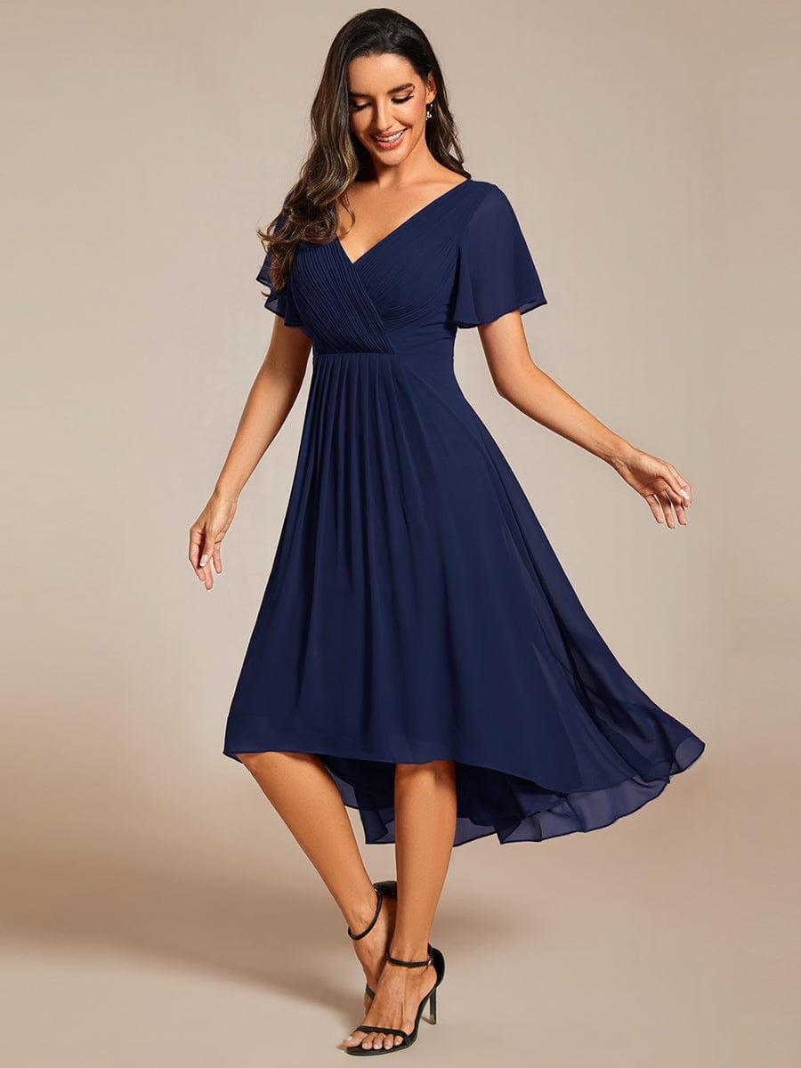 Daisy | A-Line V Neck High-Low Wedding Guest Dress