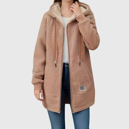 Warm Women's Fleece Hooded Coat