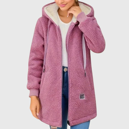 Warm Women's Fleece Hooded Coat