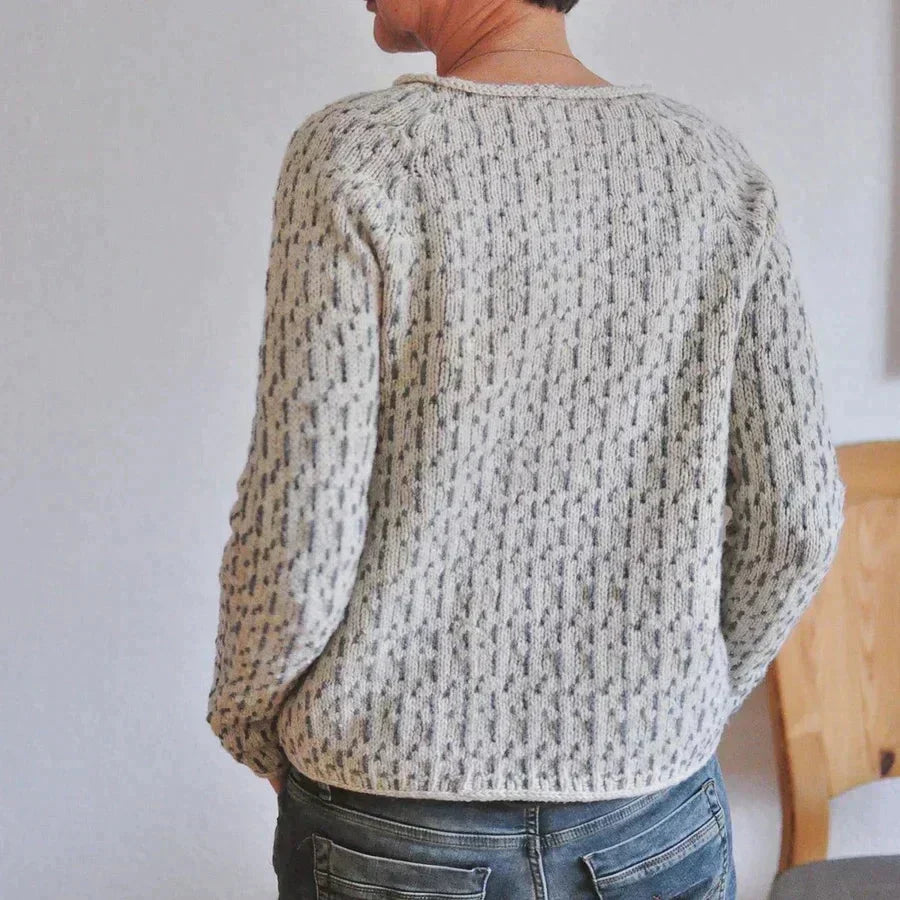 Soft Crew Neck Knitted Women's Sweater