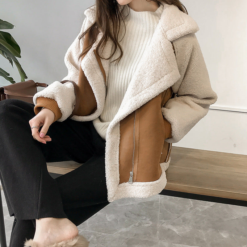 Cozy Women's Plus Size Fleece Jacket - OutfitLondon