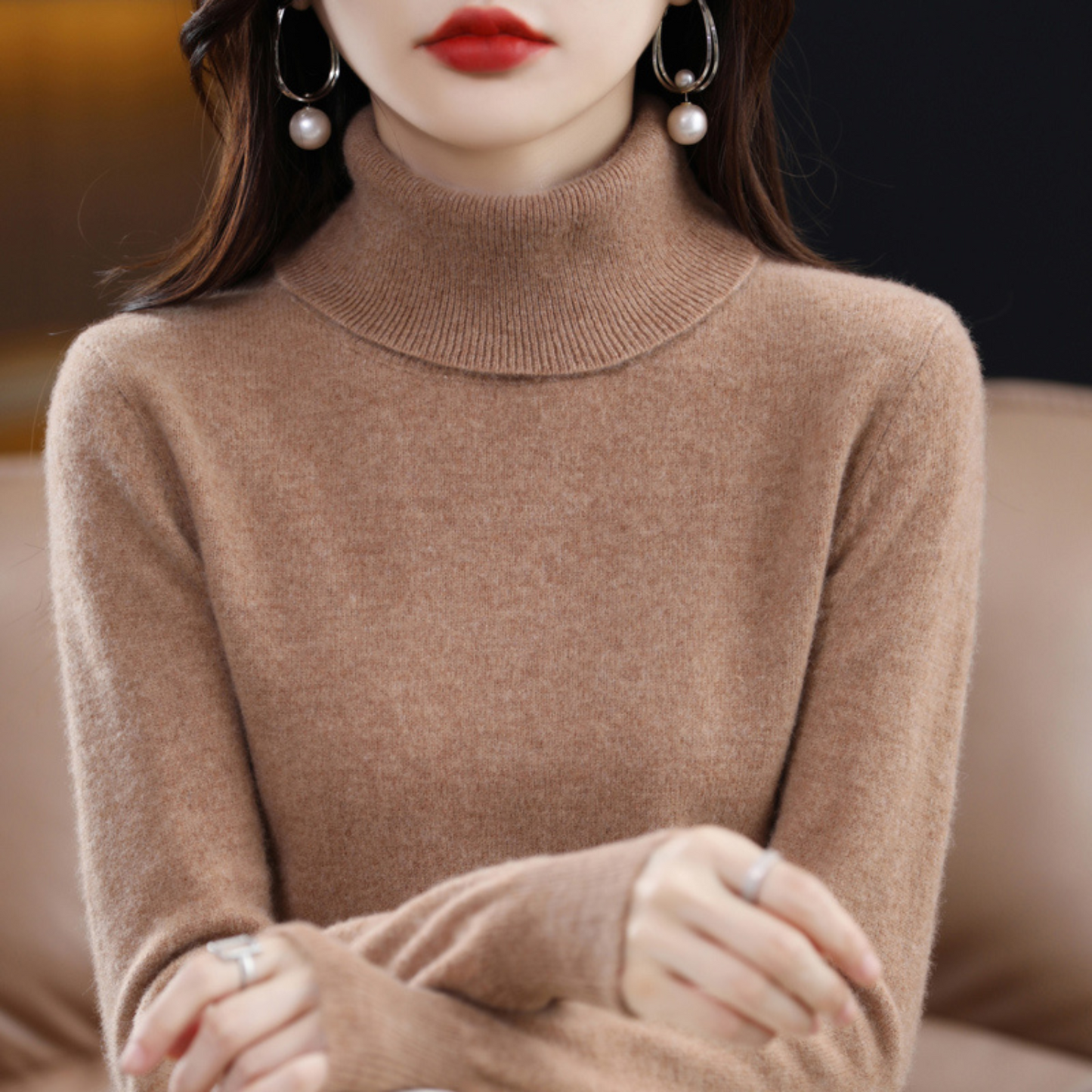 Soft Premium Women's Turtleneck Sweater
