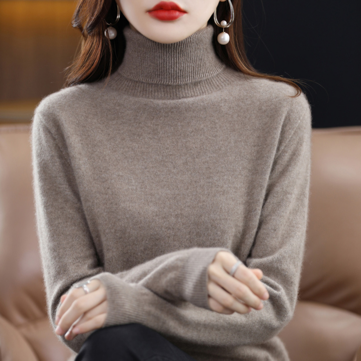Soft Premium Women's Turtleneck Sweater