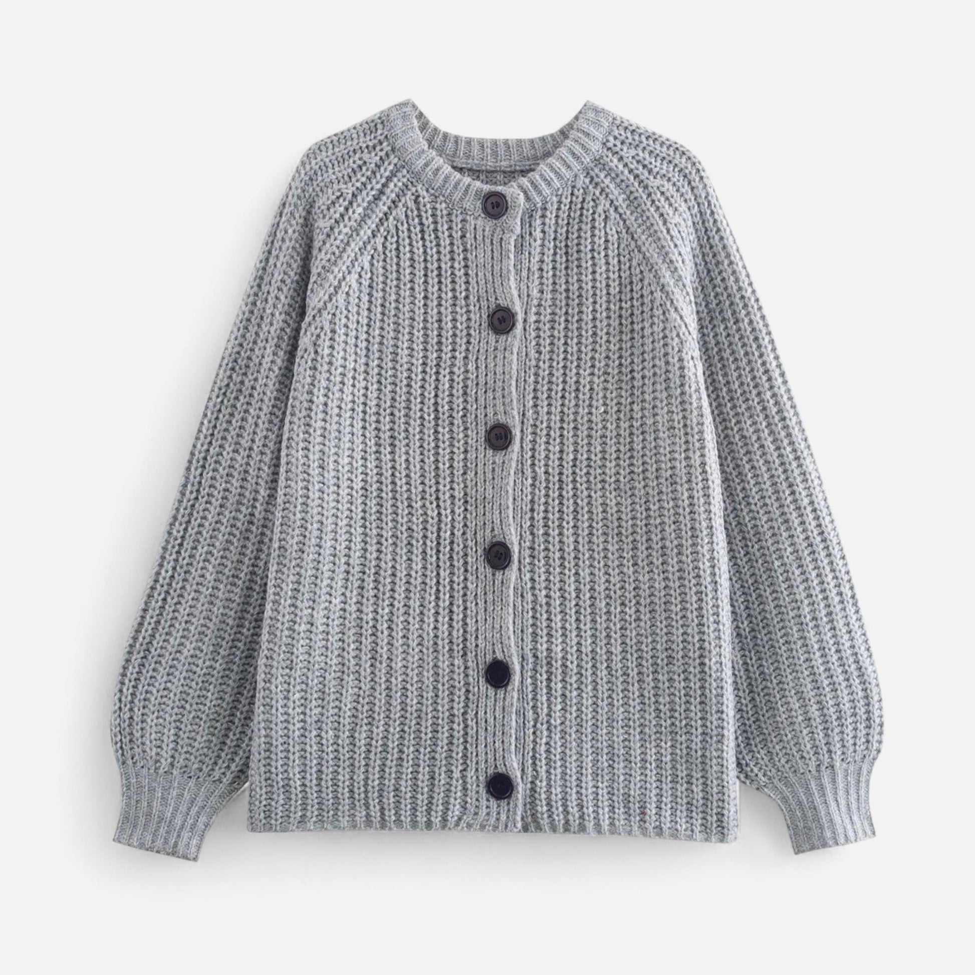 Classic Ladies Knitted Cardigan Sweater - OutfitLondon