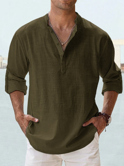 Comfortable Cotton Shirt for Men - Loose Fit - Classic Style