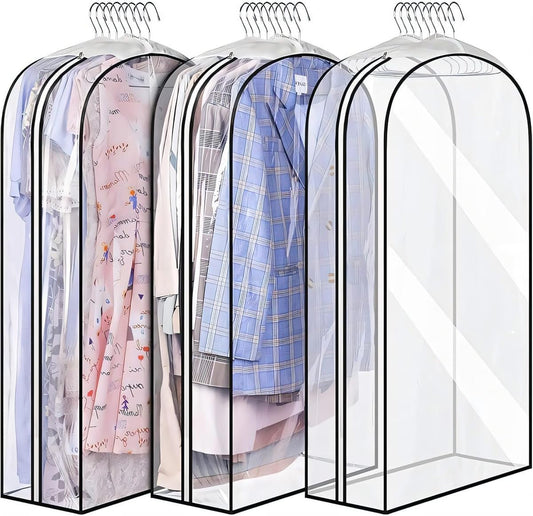 Breathable Clothing Storage Bags - 3 Pack with Easy Zipper - OutfitLondon
