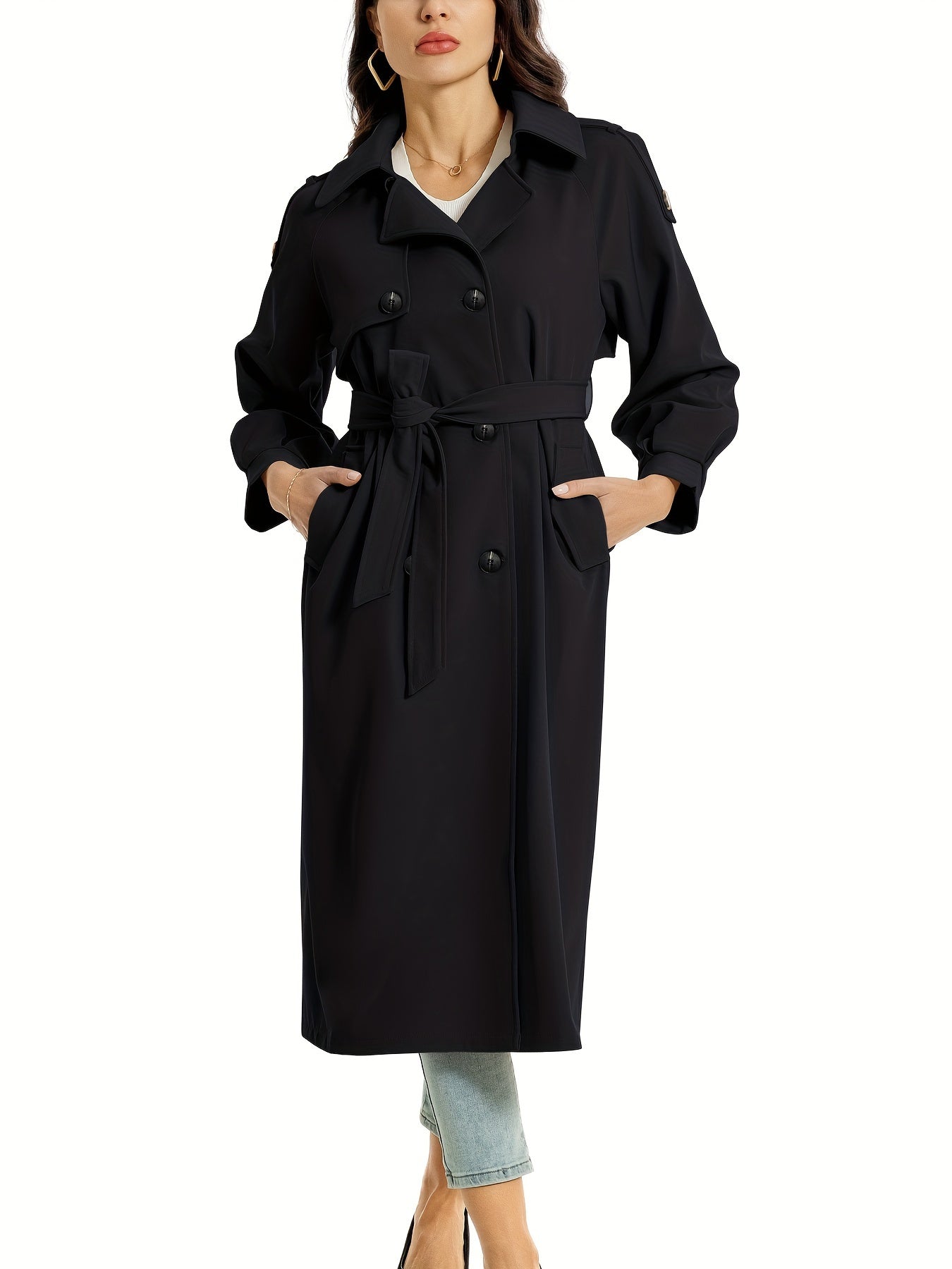 Timeless Double Button Winter Coat for Ladies