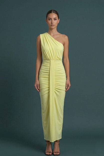 Women's Elegant One Shoulder Maxi Dress
