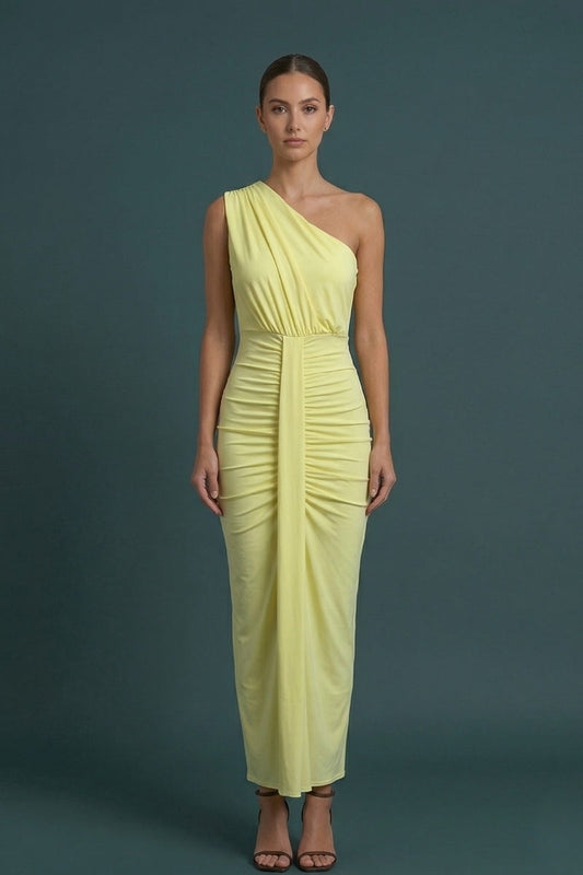 Women's Elegant One Shoulder Maxi Dress