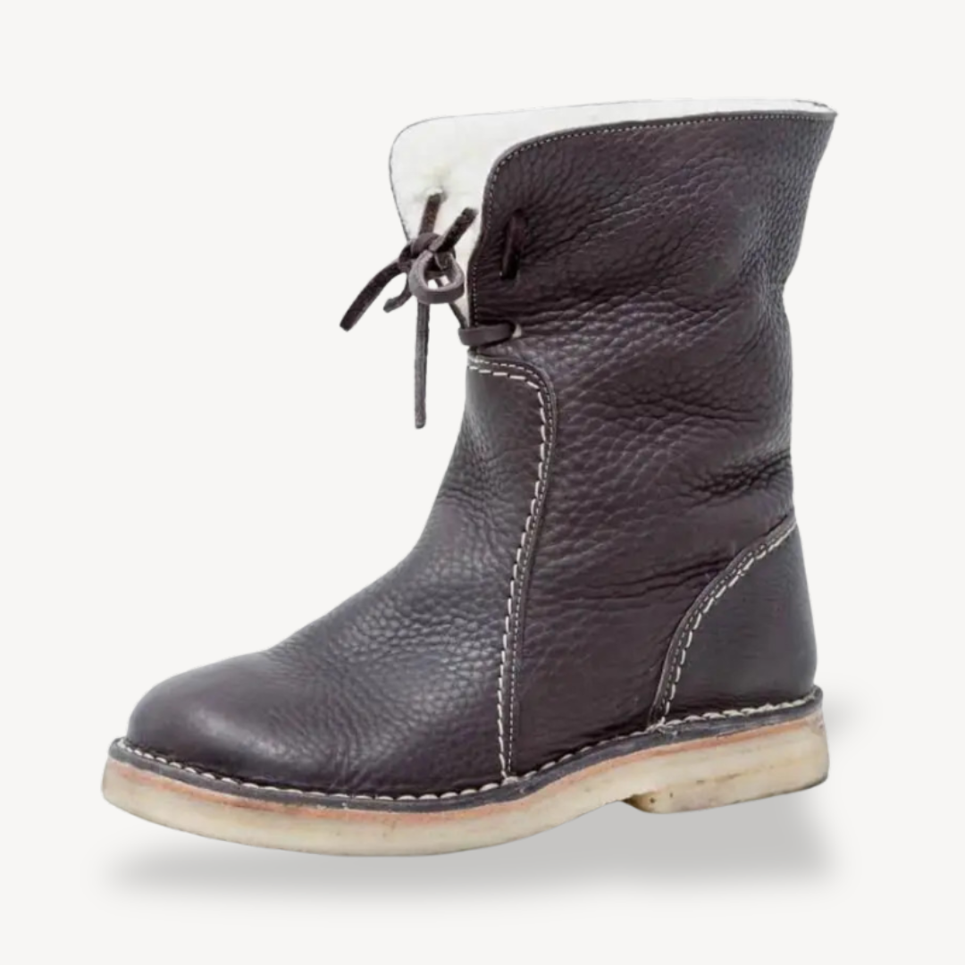 Comfortable Fit Adjustable Leather Ankle Boots