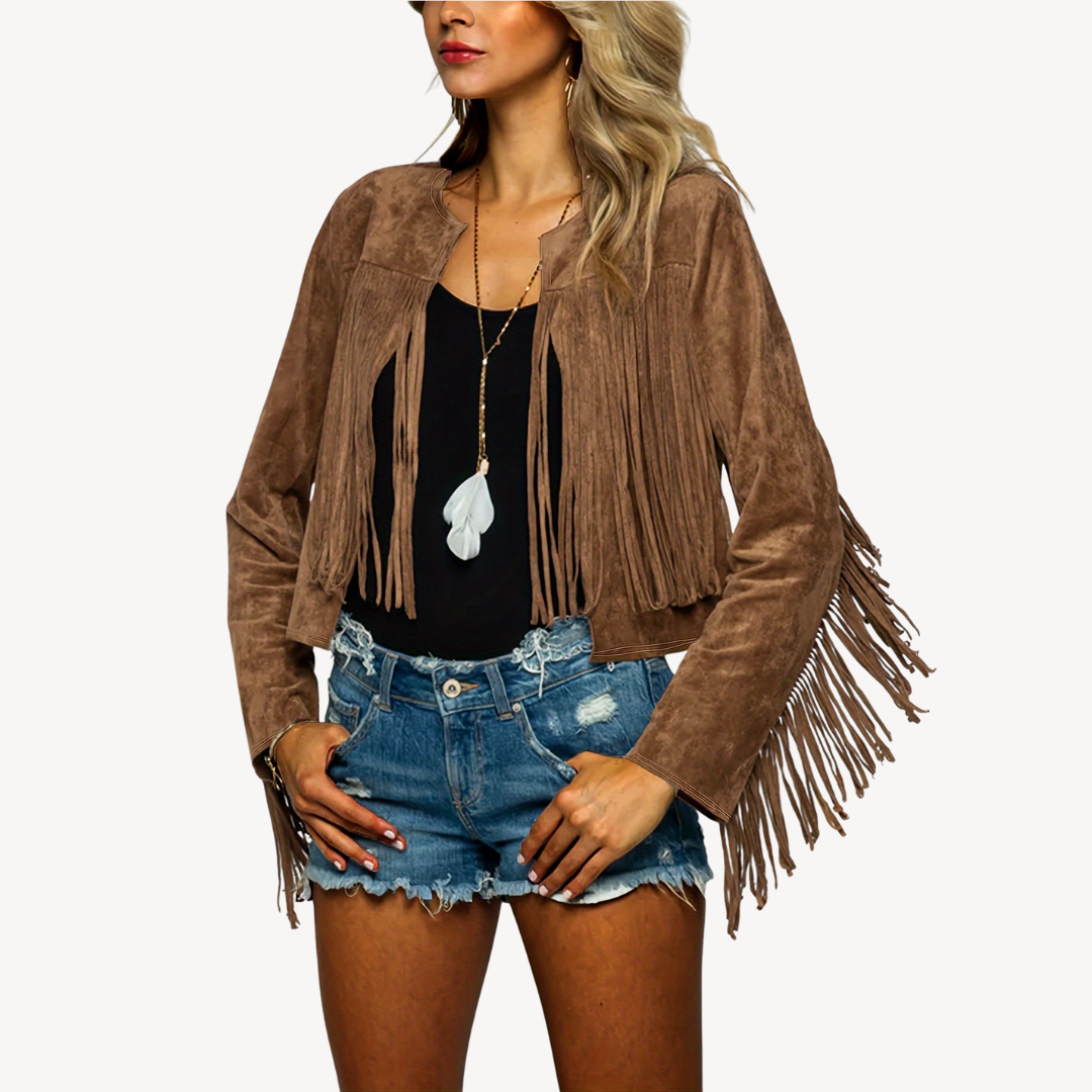 Luxury Faux Suede Trimmed Coat