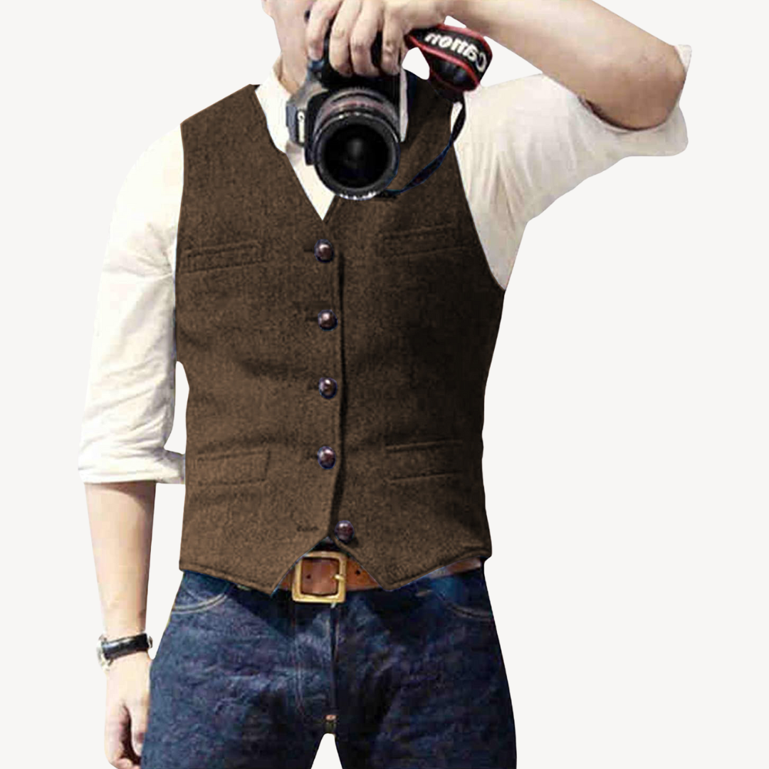 Classic Fitted Wool Waistcoat