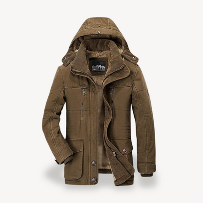 Warm Insulated Men's Fleece Coat