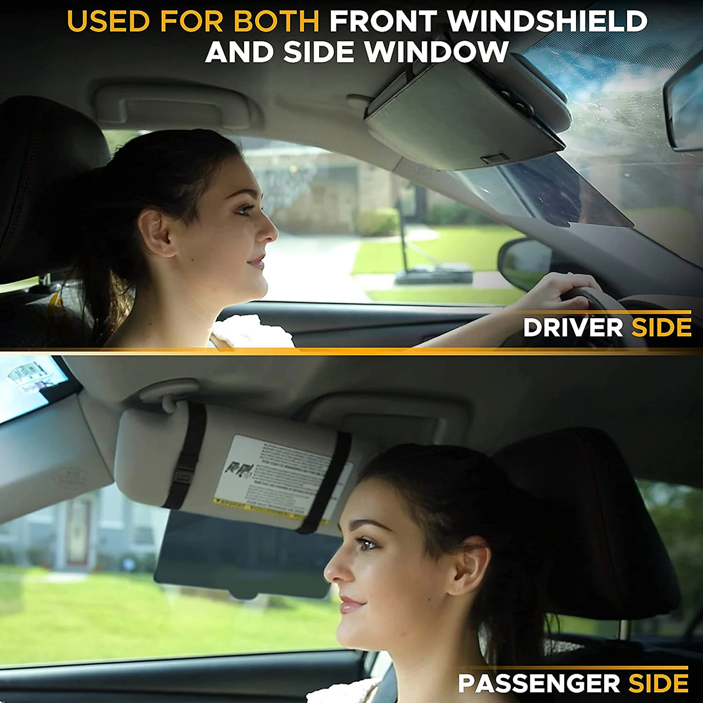 Polarized Sun Visor Extender for Car – Anti-Glare Windshield Sunshade