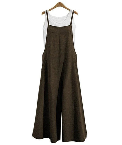 Women's Warm Weather Sleeveless Romper with Pockets