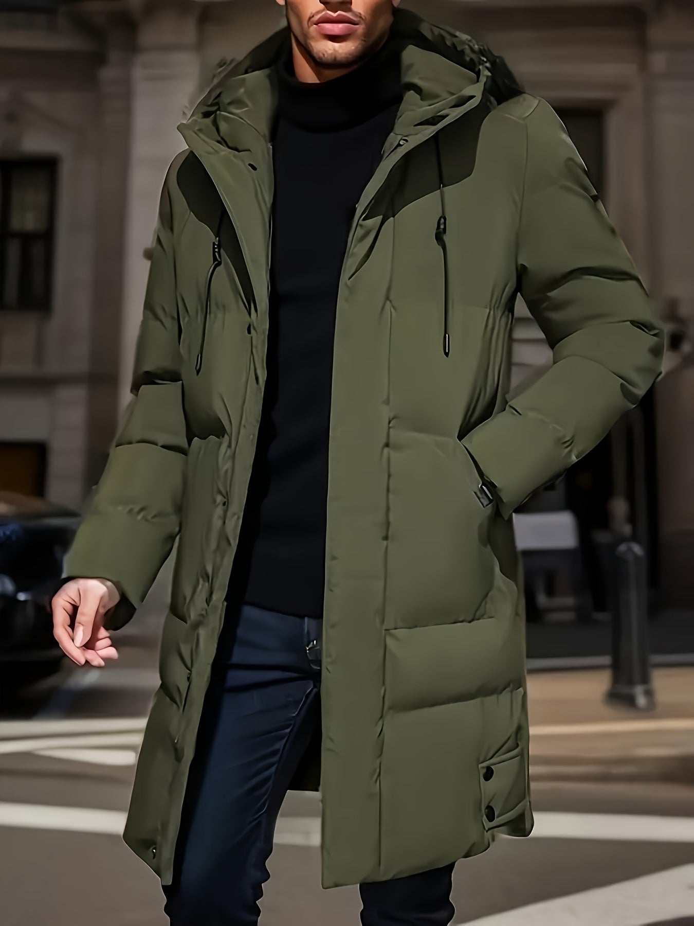 Warm Mens Fleece Coat for Daily Use
