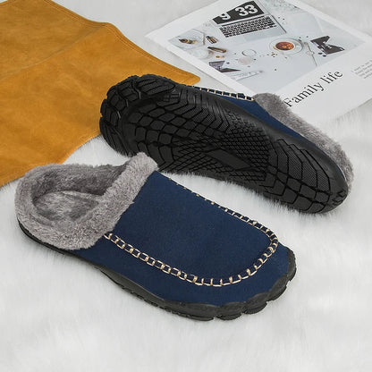 Men Winter Orthopedic Barefoot Slippers Premium Arch Support Plantar Fasciitis Slippers