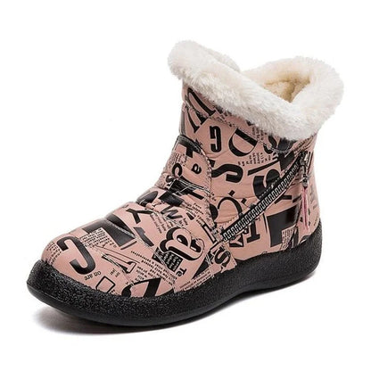 Stylish Women's Snow Boots with Fun Prints