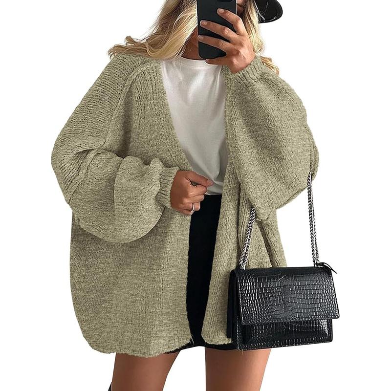 Women's Cozy Large Fit Fall Knit Sweater Cardigan