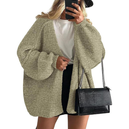 Women's Cozy Large Fit Fall Knit Sweater Cardigan