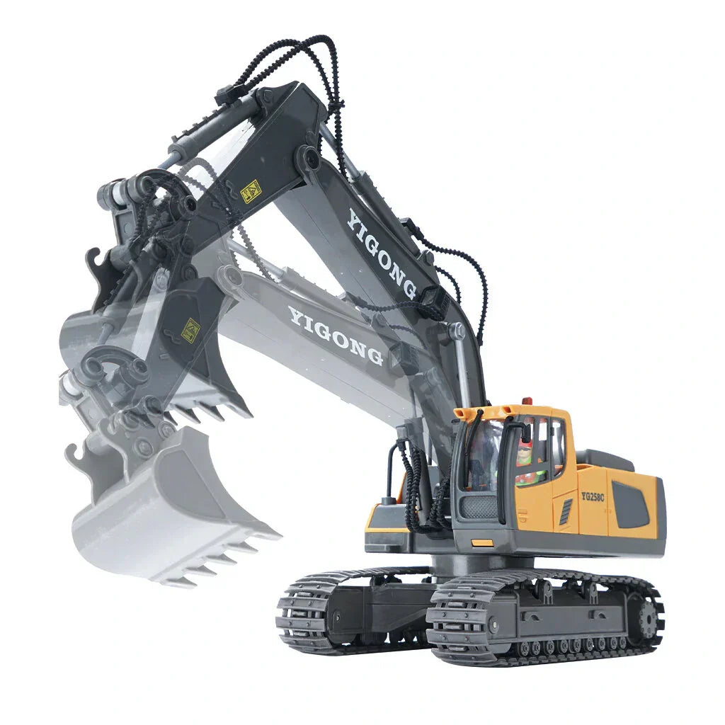 Kids RC Excavator 11-Channel Alloy Construction - OutfitLondon