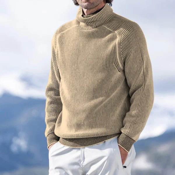 Traditional Fisherman Style Mens Crew Sweater