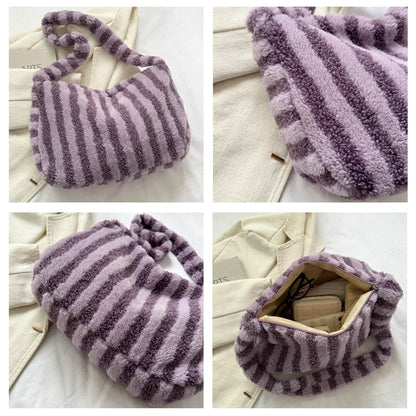 Women's Casual Plush Shoulder Bag
