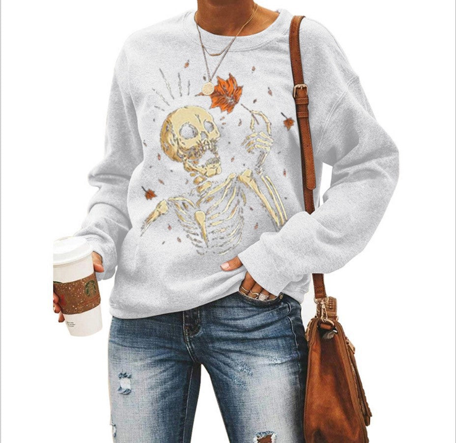 Scary Halloween Ladies Graphic T-Shirt
