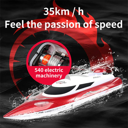 Electric RC Speed Boat Waterproof LED Lights 35km/h - OutfitLondon