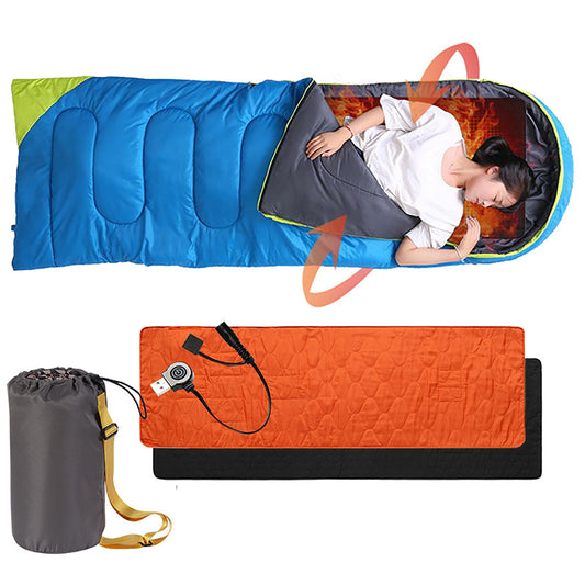 Outdoor USB Heating Mat Insulation Heating Sleeping Pad for Sleeping Bag Travel Camping Mattress Hiking