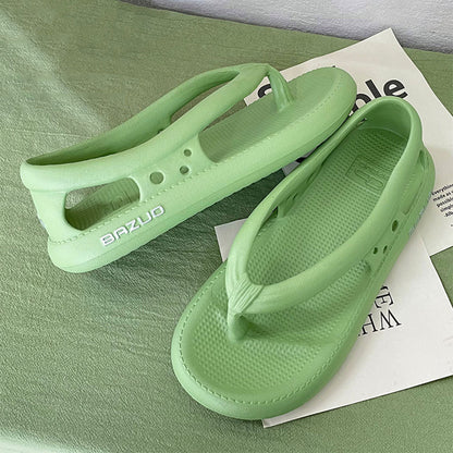 New couple solid color thong sandals (Unisex )
