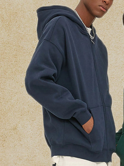 Cozy Full Zip Fleece Hoodie Jacket - OutfitLondon