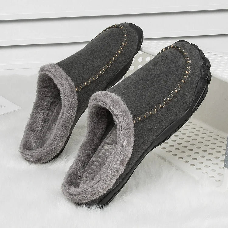 Men Winter Orthopedic Barefoot Slippers Premium Arch Support Plantar Fasciitis Slippers