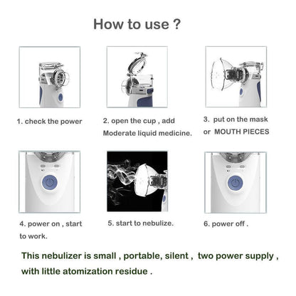 Portable Mini Handheld Nebulizer Machine