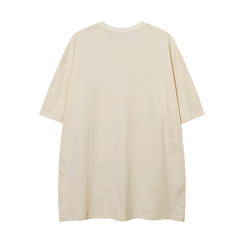 Women's Casual Cotton Short Sleeve T-Shirt with Letter Print