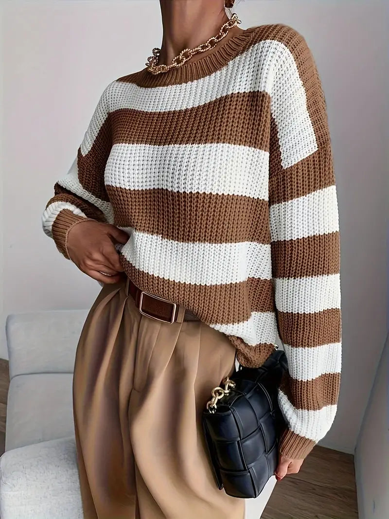 Soft Women's Cable Knit Winter Sweater - OutfitLondon