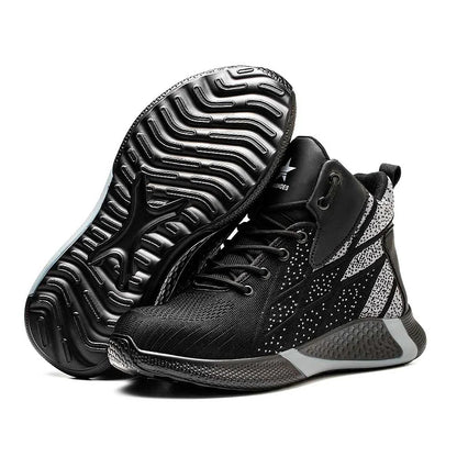 Mercury Black - Safety Work Boots Steel Cap Toe For Men / Women